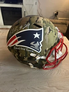 LeGarrete Blount Auto F/S Replica Camo helmet COA - Picture 1 of 4