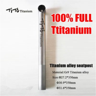 TiTo MTB Road Bike Seatpost Titanium Bike Seatpost Bicycle  27.2  31.6mm - Image 1 of 4