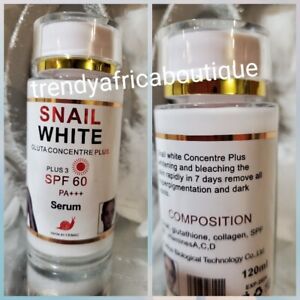 X1 Snail WHITE Gluta Concentre plus SERUM with Spf 60. 7 Days Action For Pro-mix