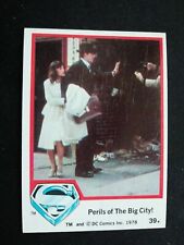 1978 Topps Superman Card # 39 Perils of The Big City! (EX)