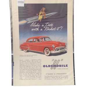 Oldsmobile 88 1950 de colección haz una cita con un cohete 8 anuncios publicitarios - Imagen 1 de 4