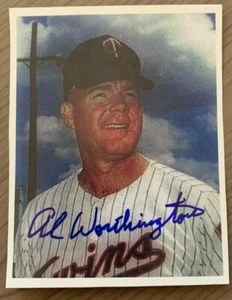 AL WORTHINGTON AUTOGRAPHED 3X5 PHOTO W/COA   - Picture 1 of 1