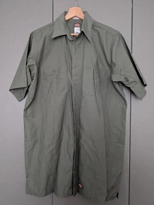 Dickies Arbeitshemd Grün Tall Fit Herren M/XLT Kurzarm Knopfleiste Poly/Baumwolle - Bild 1 von 6