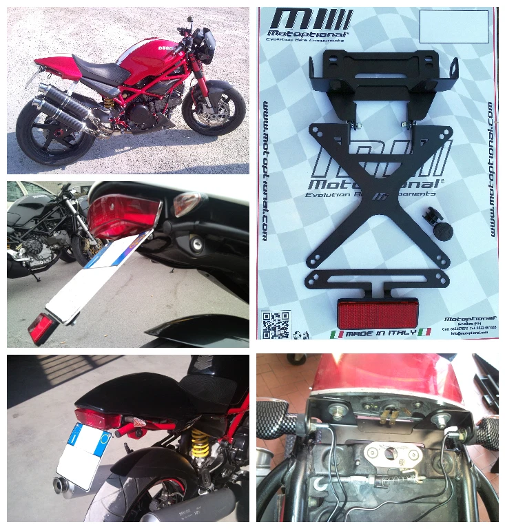 PORTA TARGA REGOLABILE DUCATI MONSTER TELAIO TAGLIATO - Image 1 of 1