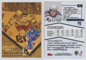 2000-01 Topps Gold Label Class 3 Gold /199 Theoren Fleury #60
