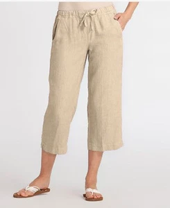 PRODUCTOS FRESCOS Expedición Lino Capri Lavado Caqui TALLA Mediana Nuevo con Etiquetas - Imagen 1 de 1