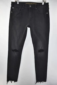 American Eagle Slim Taper Extreme Flex 4 Jeans Mens Size 32x34 Black Meas. 33x34 - Picture 1 of 11