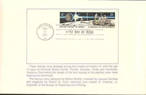 #1434-35 Primo Giorno Souvenir Kennedy Space Center 8c Coppia Spaziali - Foto 1 di 1