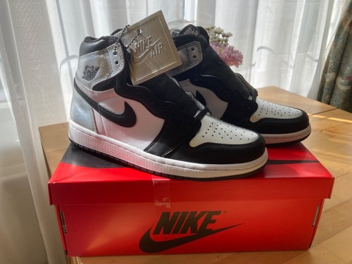 Nike Air Jordan 1 punta d'argento alta OG donna CD0461 001 UK5.5 US 8 nuovissime