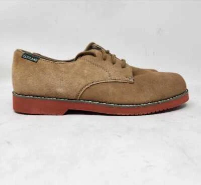 Women's 9.5W Eastland buck oxford taupe suede shoes 9.5 Wide 3900-59 - Изображение 1 из 4