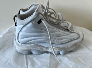 Nike Air Jordan Pro Fuerte 'Dinero Puro' Zapato Para Hombres 7.5 Blanco Plata DC8418-103 - Imagen 1 de 10