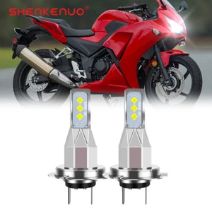 For Honda CBR300R ABS 2015 2016 2017 2018 H7 LED Headlight Bulbs High Low Beam - Picture 1 of 7