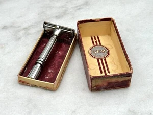 Vintage GEM Micromatic Clog Pruf SE Safety Razor Set in Box - Picture 1 of 5