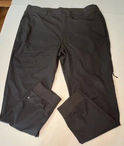 Mack Weldon charcoal gray pants XL belt loops elastic waist 38x30 - Picture 1 of 9