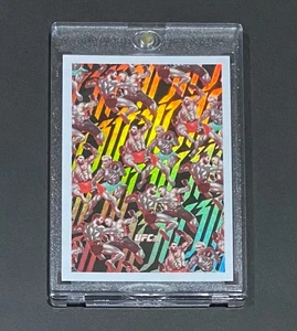 2025 Topps Now UFC 317 Topuria vs Oliveira ARTIST FIGHT POSTER SP #317SP 🔥 - Picture 1 of 6