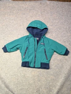 Vintage Lands End Squall Jacket Green Size 2T Lined Winter Coat - Picture 1 of 10