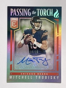 Mitchell Trubisky 2018 Donruss Elite Passing The Torch Auto /25 - Picture 1 of 2