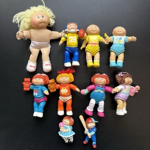 Vintage Cabbage Patch Kinder Poseable Figuren Puppen Konvolut X10 1984 selten - Bild 1 von 8