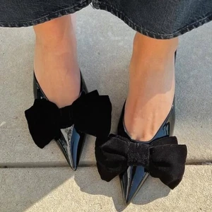 RARE!!! ZARA BLOGGER FAVE!!! women's US 6.5 Black Faux Patent Leather Heels NWT - Picture 1 of 18