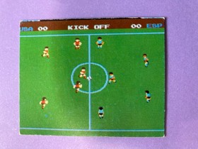 1985 Nintendo Amada Famicom Mini Card Soccer No. 4 Rare Vintage Japanese F/S