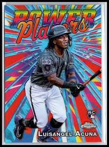 2025 Topps Chrome Luisangel Acuna Power Players #PP-24 Mets - Picture 1 of 10