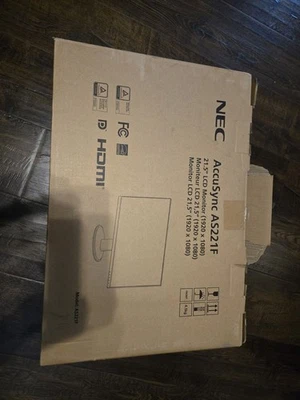 NEC AccuSync AS221F 21.5" LCD Monitor -NEW Open Box! - Image 1 of 3