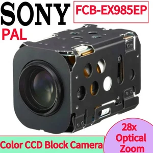SONY FCB-EX985EP 28x Optischer Zoom Farbe CCD Block Kameramodul PAL Schwarz - Picture 1 of 6