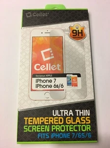 CELLET Premium Tempered Glass Screen Protector, Apple iPhone 8/7/6S or 6 - Picture 1 of 4