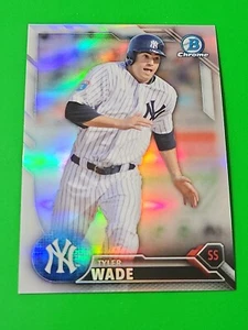 Tyler Wade 2016 Bowman Chrome Draft Refractor ,#BDC-173 , New York Yankees - Picture 1 of 2