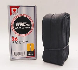 IRC HE 26x1.60-2.125 Presta RVT 40mm Bicycle Tire Tube (pair) Black - Picture 1 of 1