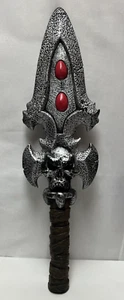 Halloween Double Skull Axe 23" Plastic Cosplay Theater Dress Up Cool EUC! - Picture 1 of 12
