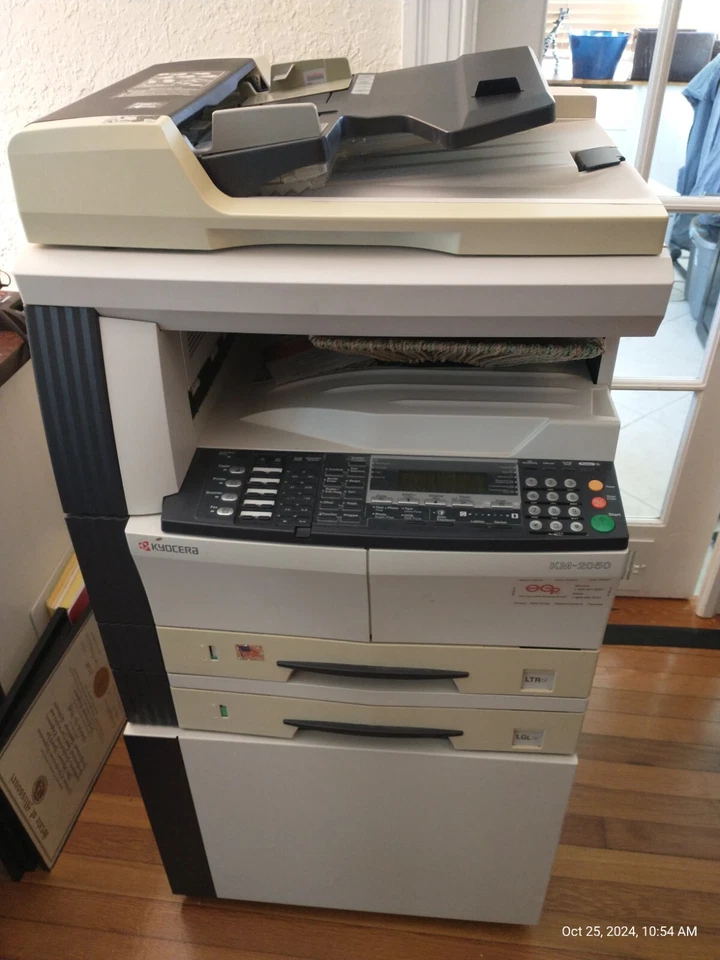 Kyocera Printer KM-2050 with Cabinet Stand (SOLD OUTSIDE OF EBAY) - Image 1 of 4