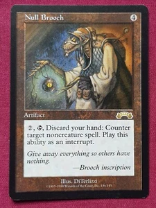 Magic The Gathering EXODUS NULL BROOCH artifact card MTG - Picture 1 of 2