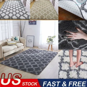Alfombras esponjosas de lujo alfombras de pelo ultra suave alfombras de área grande para dormitorio sala de estar - Imagen 1 de 37