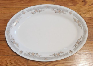 Noritake Contemporary Fine China 7263 Fairview 14" Oval Serving Platter - Japan