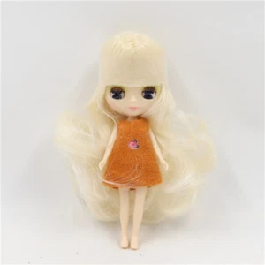 Mode 4 Zoll Blythe Puppe normaler Körper glänzendes Gesicht lange blonde Haare 10 cm süß Zum Selbermachen Spielzeug - Bild 1 von 24