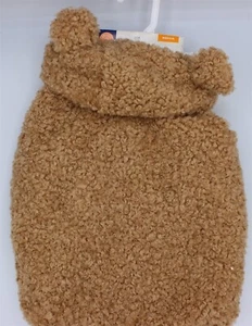 Top Paw Hooded Sherpa Dog Coat With Bear Ears Medium 18"-22" Girth - Picture 1 of 2