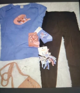 NWT Gymboree girls sz 12 beautiful Western Skies pants/cowboy boot shirt Bundle - Picture 1 of 8