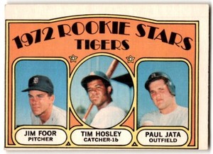 1972 O-Pee-Chee Tigers Rookies - Jim Foor/Tim Hosley/Paul Jata Rookie #257