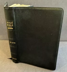 Holy Bible KJV Red Letter Oxford Great Britain Chain Reference Embossed Morocco - Picture 1 of 23
