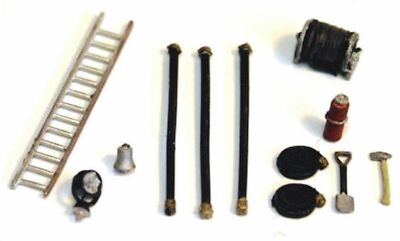 GHQ 60-003 HO 1950s Farm Machinery Unpainted Little Gem Red 3-Bottom Plow Kit - Foto 9