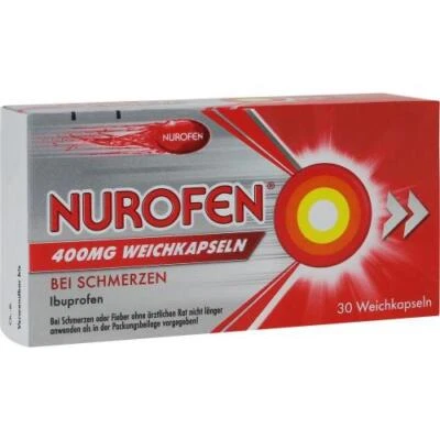 RECKITT BENCKISER DEUTSCHLAND GMBH NUROFEN 400 mg Weichkapseln 30 ST PZN 18065810