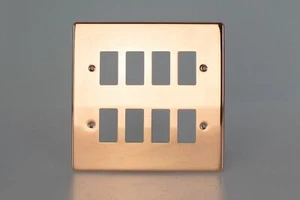 Varilight XDYPG8.CU placa de rejilla de cobre pulido de 8 elementos PowerGrid - Imagen 1 de 1