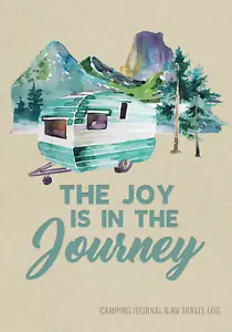 Camping Journal & RV Travel Logbook, Blue Vintage Camper Journey (Caravanning - Picture 1 of 12