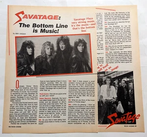 SAVATAGE / JON OLIVA / 2 SEITEN DAS ENDERGEBNIS MAGAZIN INTERVIEW KOMPLETT - Bild 1 von 2