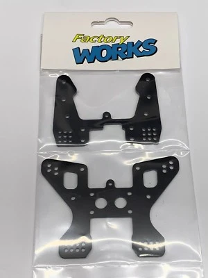Factory Works Kyosho LAW-6 LAW-7 Lazer ZX-R  ZXR Shock Tower Set Vtg Replacement - Image 1 of 3