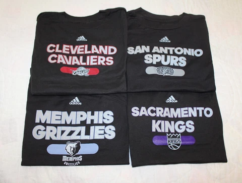 NWT Boys NBA Adidas Short Sleeve Cotton Tee T-Shirt Multiple Teams & Sizes Cover