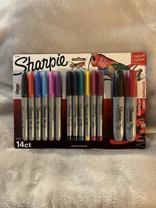 Sharpie Permanent Markers 14 Ct Special Edition Pk Ultra Fine, Fine, & Chisel  - Picture 1 of 5