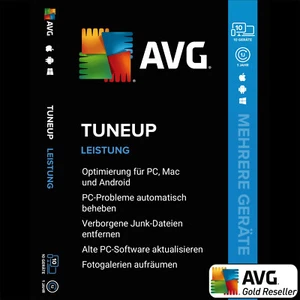 AVG TuneUp Mehrere Geräte 2025 | 10 Geräte 1 Jahr | PC,Mac,Android,iOS | DE NEU - Bild 1 von 2