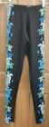 Brave New Look Black Leggings With Sea Turtles Misses Size S